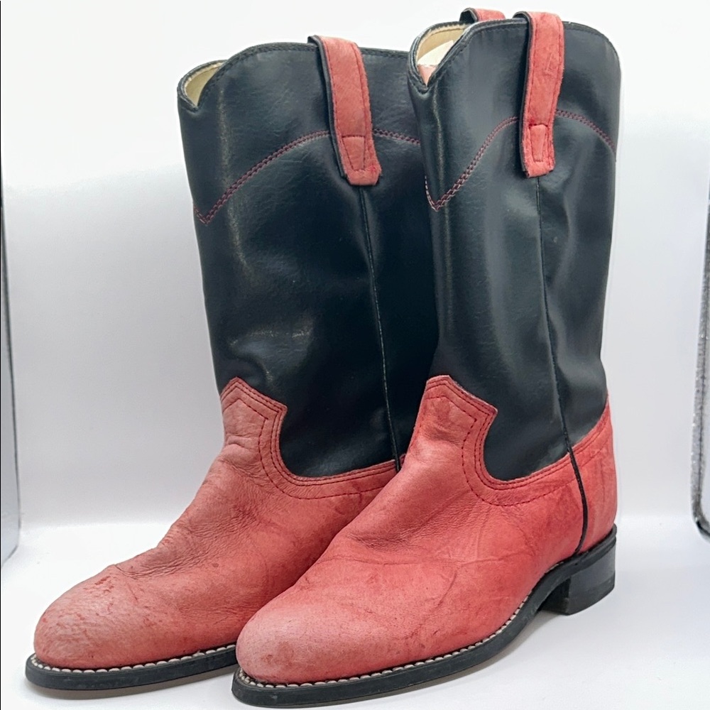 NWT Black and Red Western Boots